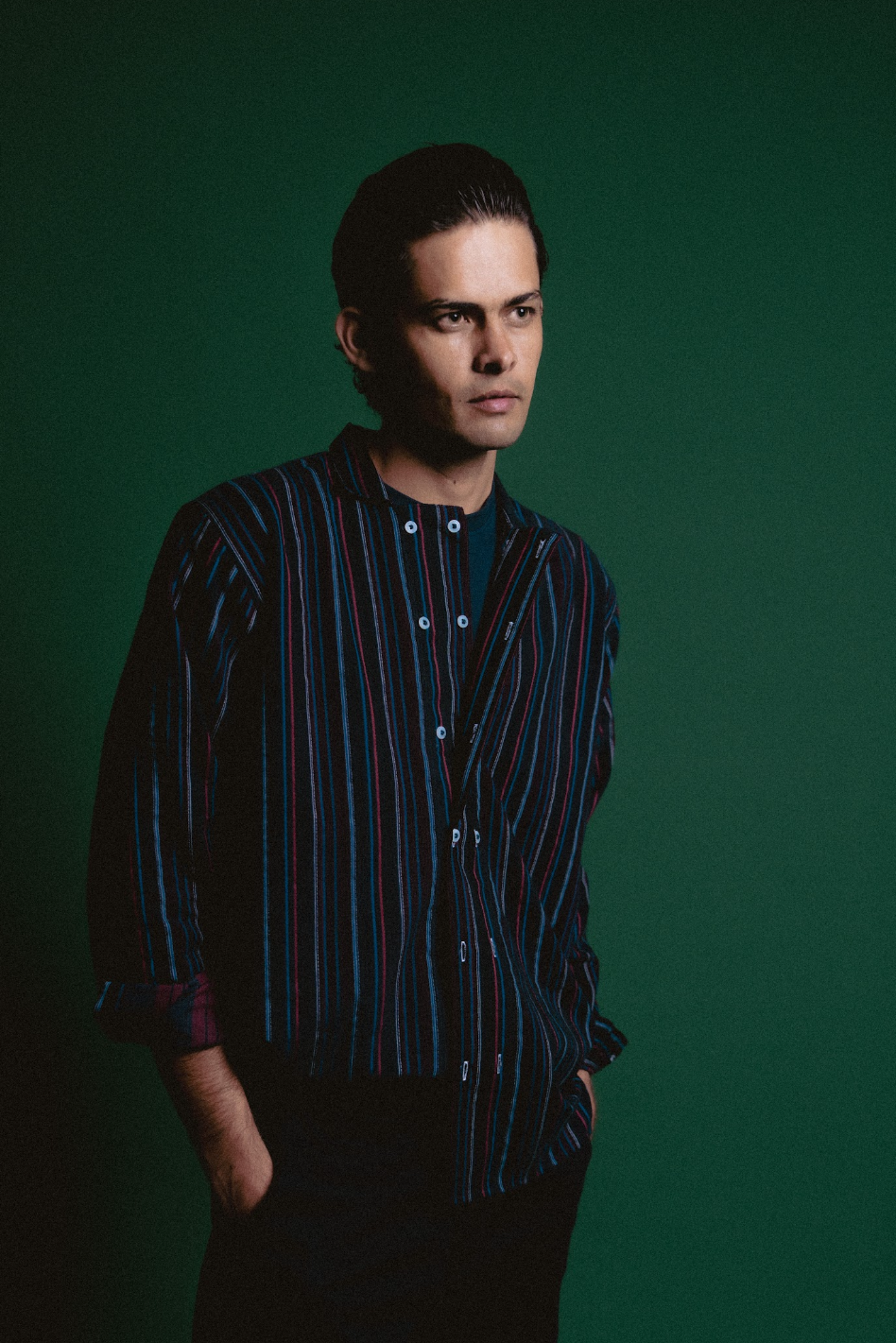 SUMI STRIPE JAPANESE INSPIRED CORDUROY SHIRT