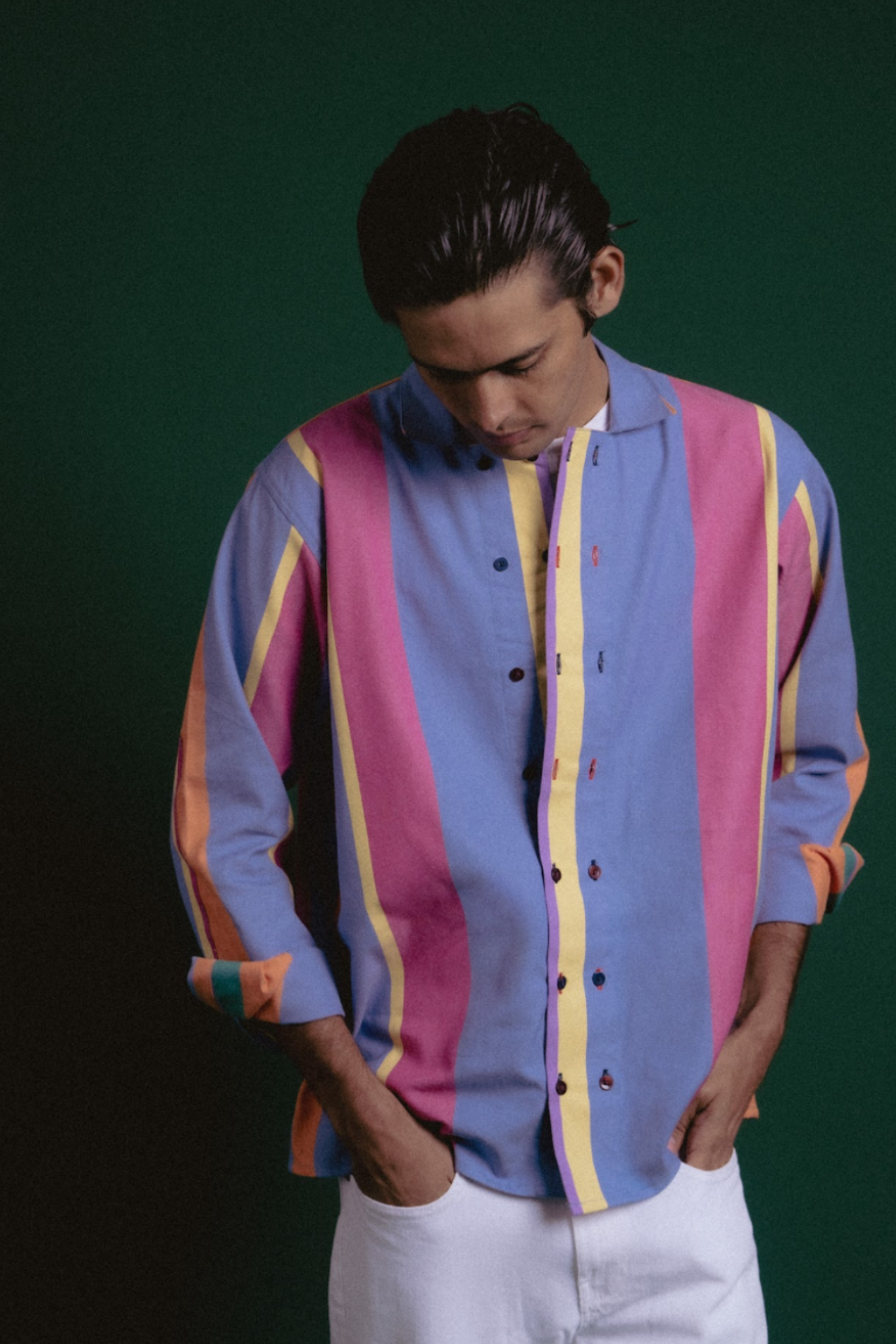 IMPORTED STRIPE JAPANESE INSPIRED  SHIRT