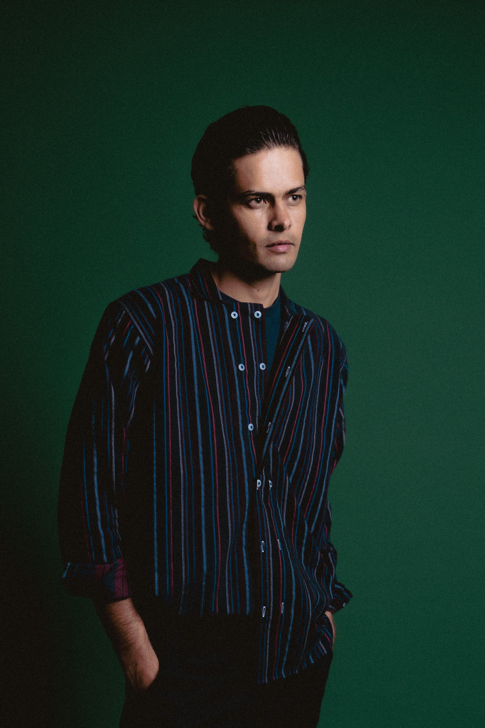 SUMI STRIPE JAPANESE INSPIRED CORDUROY SHIRT