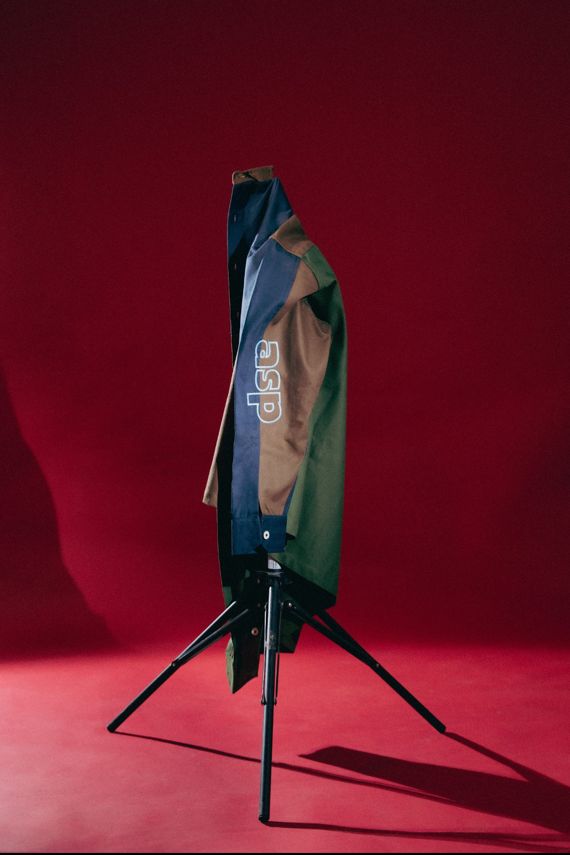 BACKLINE COLOURBLOCK EMBROIDERED SHACKET